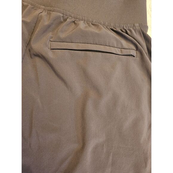 Athleta Brooklyn Ankle Pants Size 4 Gray Stretch Ribbed Waistband With Pockets - Picture 12 of 12